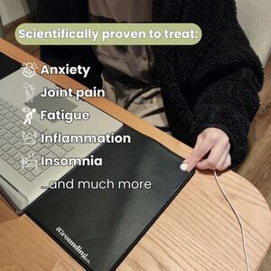 The Grounding Co. Terra Grounding Desk Mat in Black. 10” x 20”. NWT!